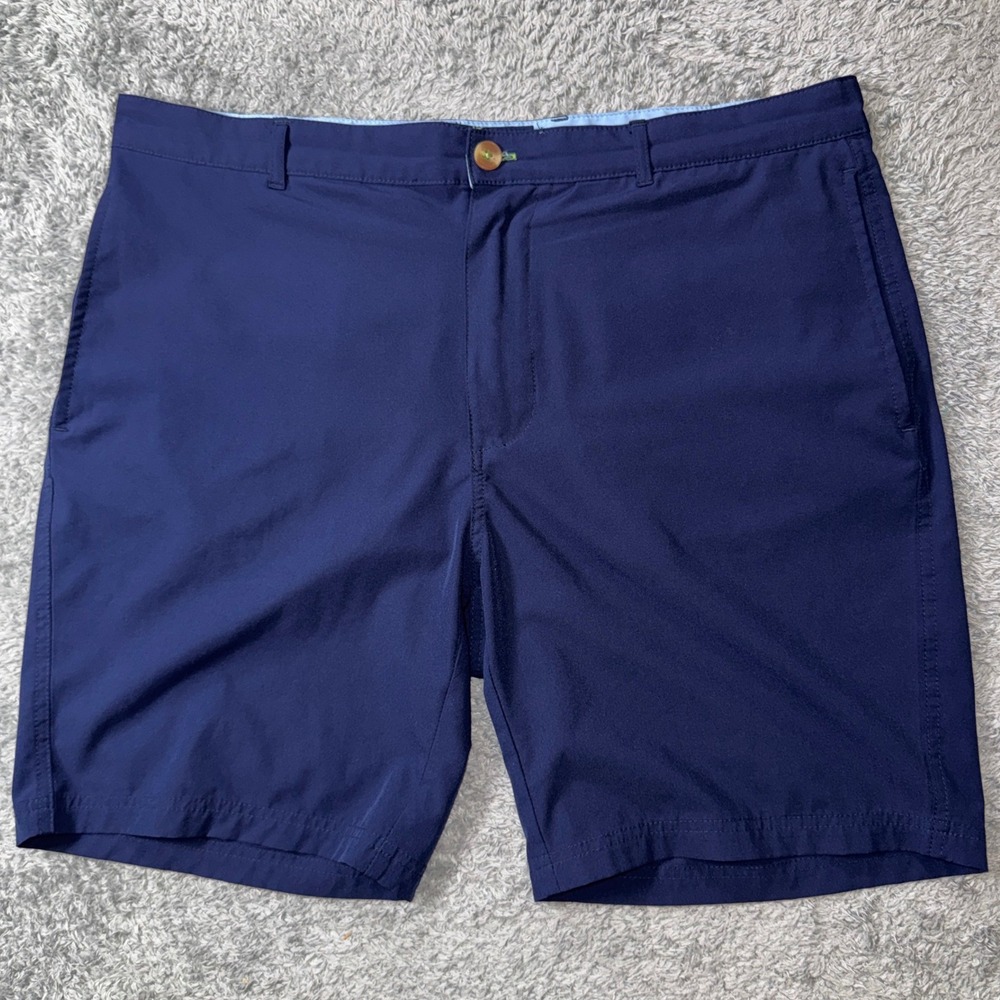 TailorByrd Mens Performance Golf Shorts 36 Navy Blue Stretch Polyester